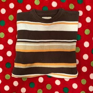 Striped color large men’s sweater